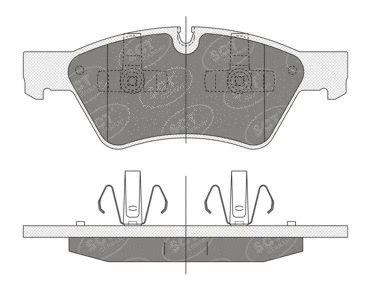 SP 352 PR SCT - MANNOL Комплект тормозных колодок, дисковый тормоз (фото 1)