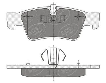 SP 353 PR SCT - MANNOL Комплект тормозных колодок, дисковый тормоз (фото 1)