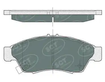 SP 364 PR SCT - MANNOL Комплект тормозных колодок, дисковый тормоз (фото 1)