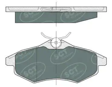 SP 365 PR SCT - MANNOL Комплект тормозных колодок, дисковый тормоз (фото 1)