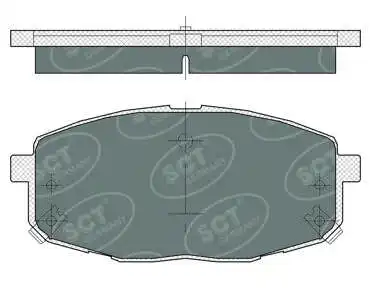 SP 374 PR SCT - MANNOL Комплект тормозных колодок, дисковый тормоз (фото 1)