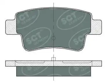 SP 378 PR SCT - MANNOL Комплект тормозных колодок, дисковый тормоз (фото 1)