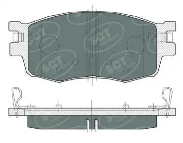 SP 379 PR SCT - MANNOL Комплект тормозных колодок, дисковый тормоз (фото 1)