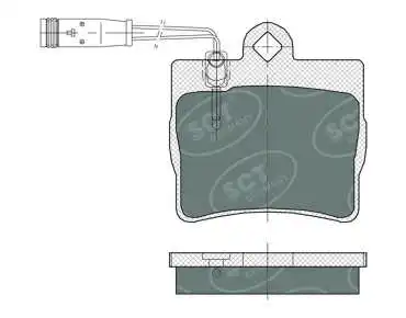 SP 389 PR SCT - MANNOL Комплект тормозных колодок, дисковый тормоз (фото 1)