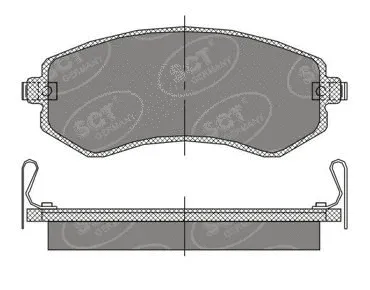 SP 393 PR SCT - MANNOL Комплект тормозных колодок, дисковый тормоз (фото 1)