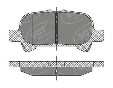SP 401 PR SCT - MANNOL Комплект тормозных колодок, дисковый тормоз (фото 1)