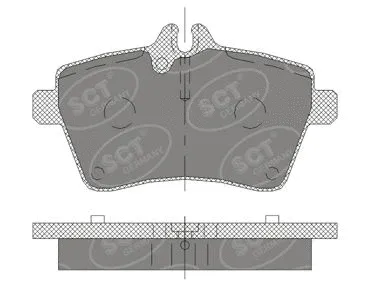 SP 409 PR SCT - MANNOL Комплект тормозных колодок, дисковый тормоз (фото 1)