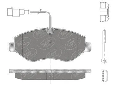 SP 416 PR SCT - MANNOL Комплект тормозных колодок, дисковый тормоз (фото 1)