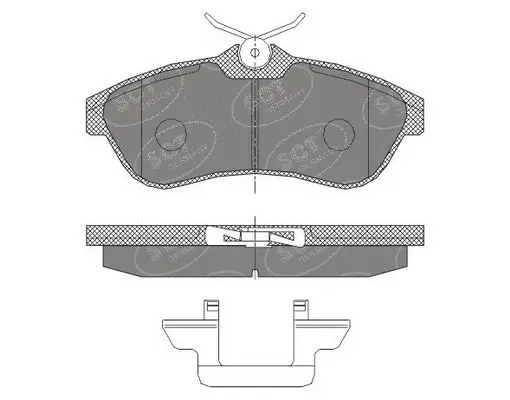 SP 424 PR SCT - MANNOL Комплект тормозных колодок, дисковый тормоз (фото 1)