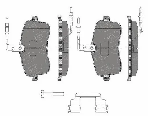 SP 429 PR SCT - MANNOL Комплект тормозных колодок, дисковый тормоз (фото 1)