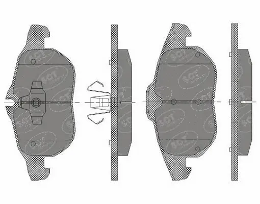 SP 431 PR SCT - MANNOL Комплект тормозных колодок, дисковый тормоз (фото 1)
