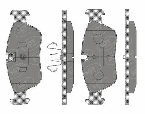 SP 433 PR SCT - MANNOL Комплект тормозных колодок, дисковый тормоз (фото 1)