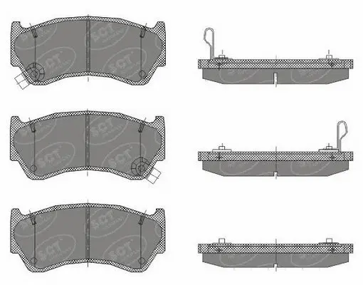 SP 439 PR SCT - MANNOL Комплект тормозных колодок, дисковый тормоз (фото 1)