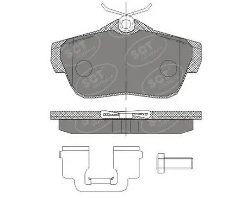 SP 460 PR SCT - MANNOL Комплект тормозных колодок, дисковый тормоз (фото 1)