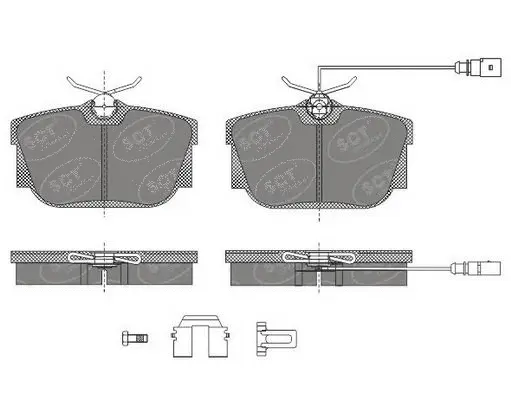 SP 484 PR SCT - MANNOL Комплект тормозных колодок, дисковый тормоз (фото 1)