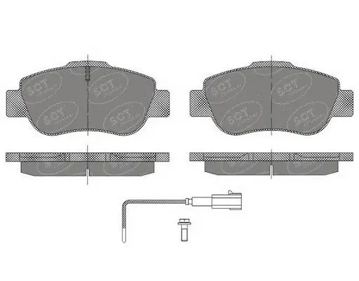 SP 487 PR SCT - MANNOL Комплект тормозных колодок, дисковый тормоз (фото 1)