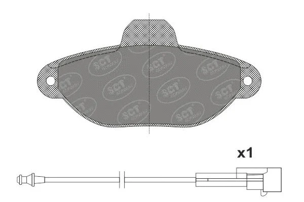 SP 662 PR SCT - MANNOL Комплект тормозных колодок, дисковый тормоз (фото 1)