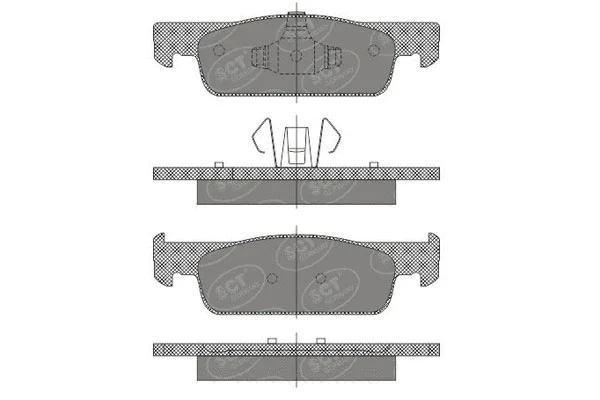 SP 663 PR SCT - MANNOL Комплект тормозных колодок, дисковый тормоз (фото 1)