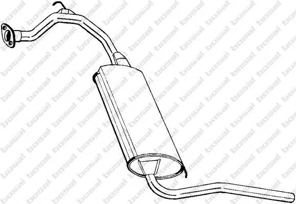 281-355 BOSAL Глушитель выхлопных газов средний/конечный/задняя банка (фото 1)