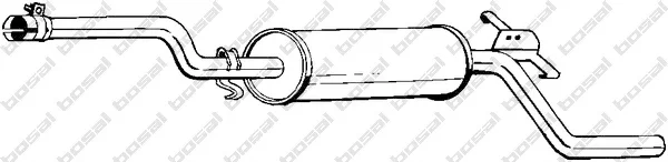 282-069 BOSAL Глушитель выхлопных газов средний/конечный/задняя банка (фото 1)