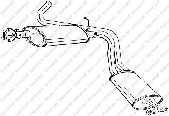 283-939 BOSAL Глушитель выхлопных газов средний/конечный/задняя банка (фото 1)