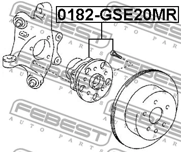 0182-GSE20MR FEBEST Ступица колеса (фото 2)