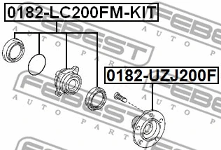 0182-LC200FM-KIT FEBEST Ступица колеса (фото 2)