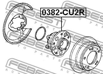 0382-CU2R FEBEST Ступица колеса (фото 2)