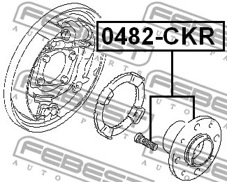 0482-CKR FEBEST Ступица колеса (фото 2)