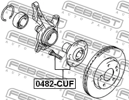 0482-CUF FEBEST Ступица колеса (фото 2)
