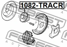 1082-TRACR FEBEST Ступица колеса (фото 2)