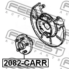 2082-CARR FEBEST Ступица колеса (фото 2)