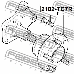 2182-TC7R FEBEST Ступица колеса (фото 2)