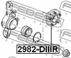 2982-DIIIR FEBEST Ступица колеса (фото 2)