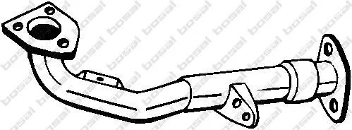 737-213 BOSAL Труба глушителя (фото 1)