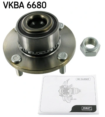 VKBA 6680 SKF Комплект подшипника ступицы колеса (фото 1)