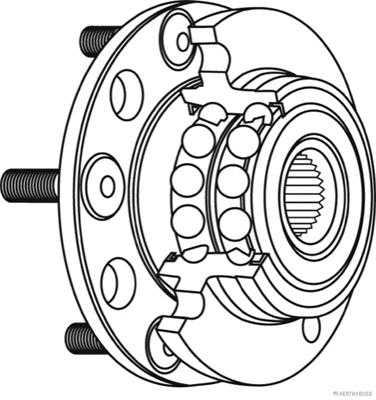 J4700516 HERTH+BUSS Комплект подшипника ступицы колеса (фото 2)
