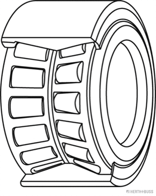 J4701027 HERTH+BUSS Комплект подшипника ступицы колеса (фото 2)