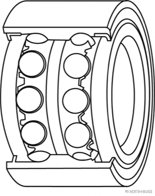 J4718018 HERTH+BUSS Комплект подшипника ступицы колеса (фото 1)