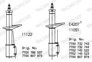 R11122 MONROE Амортизатор (фото 7)