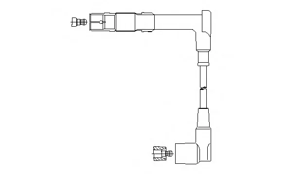 156/45 BREMI Провод зажигания высоковольтный (фото 1)