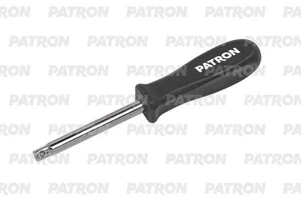 P-8143 PATRON Вороток-отвертка для головок-бит, с пласт. ручкой, 1/4 inch, 150 мм (фото 1)