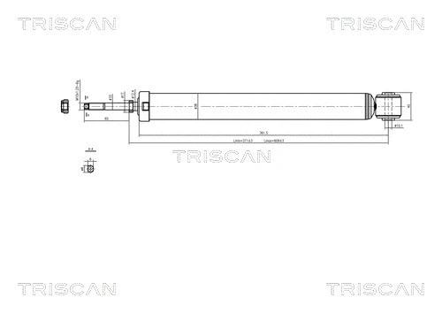 8705 10204 TRISCAN Амортизатор (фото 1)