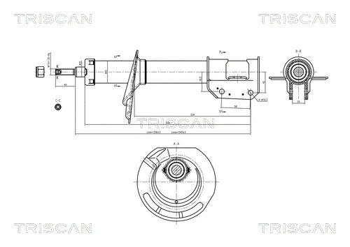 8705 15101 TRISCAN Амортизатор (фото 1)
