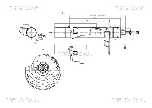 8705 16103 TRISCAN Амортизатор (фото 1)