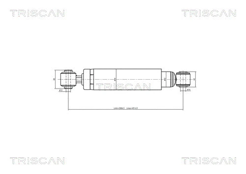 8705 24203 TRISCAN Амортизатор (фото 1)