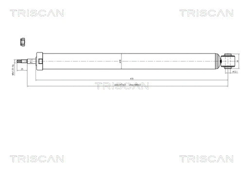 8705 27202 TRISCAN Амортизатор (фото 1)