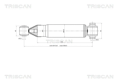 8705 28201 TRISCAN Амортизатор (фото 1)