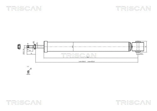 8705 29202 TRISCAN Амортизатор (фото 1)