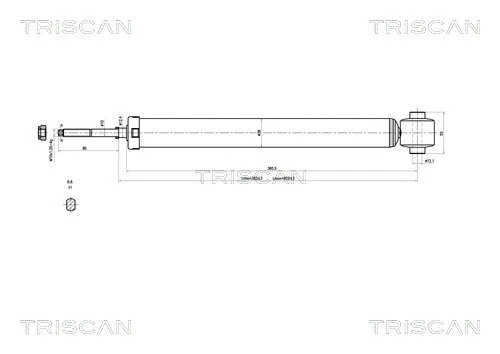 8705 43201 TRISCAN Амортизатор (фото 1)